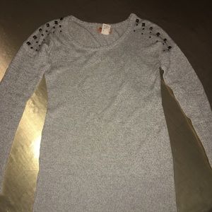 Mudd Shoulder Stud Knit Sweater